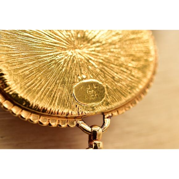 KJL Avon Cabochon Necklace Bib Multicolor Gripoix Jelly Gold Chunky Signed BinAU - Picture 11 of 12